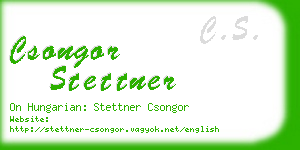 csongor stettner business card